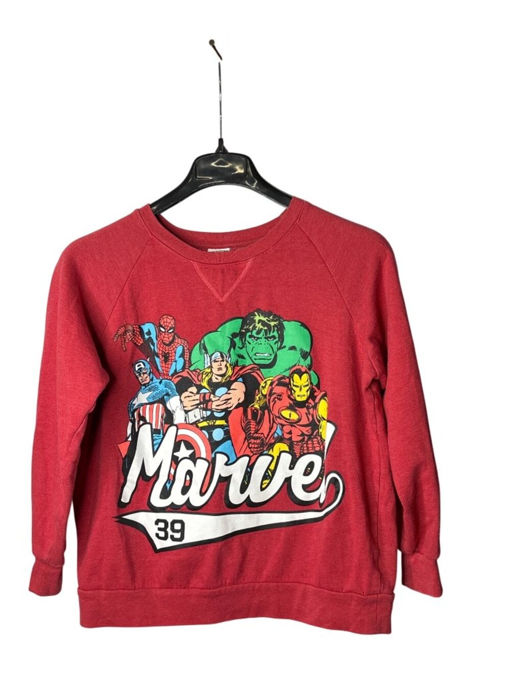 Marvel Womens Sweatshirt Size L Hulk Spiderman Thor Ironman Captain America